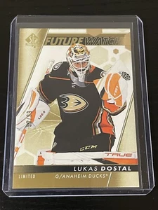 2022-23 UD SP Authentic Lukas Dostal RC Future Watch Limited Gold /99 Ducks #113 - Picture 1 of 2