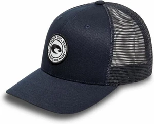 Costa Medallion Adjustable SnapBack Trucker Hat - BLACK & BLACK Mesh NEW W TAGS - Picture 1 of 3