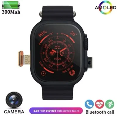 Smartwatch Sim-Karte 4G 2,01 Zoll, Voll Touchscreen, WHATSAPP, NEU 2025 - Bild 1 von 4