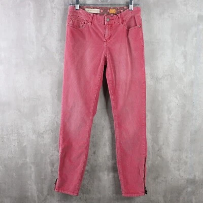 Pantalones Pilcro and the Letterpress para mujer 26 rosa ajustados al tobillo pana cremallera al tobillo Foto 1 de 4