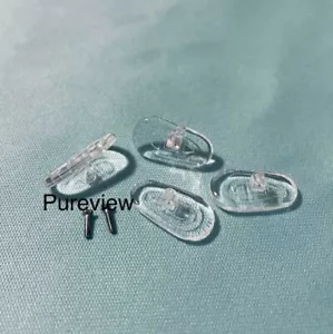 x2 pares de almohadillas nasales de silicona transparente para gafas calvin klein atornilladas NUEVAS 13 mm - Imagen 1 de 3