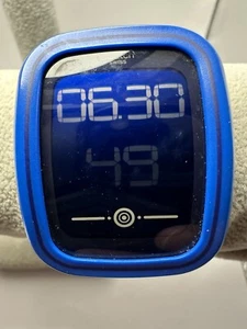 Swatch Swiss Made Digital Watch New Battery 39MM 8" Blue Silicone Band X32 - Picture 1 of 11