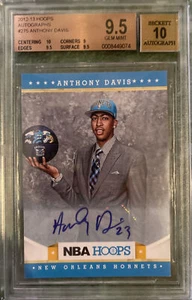ANTHONY DAVIS SIGNED 2012 HOOPS ROOKIE CARD #275 BECKETT 9.5 AUTOGRAPH 10 GEM-MT - Picture 1 of 2