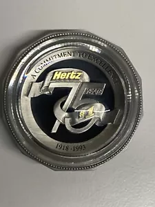 PISAPAPELES HERTZ 75 AÑOS PELTRE Y CRISTAL LE - 600 - 1993 - Imagen 1 de 5