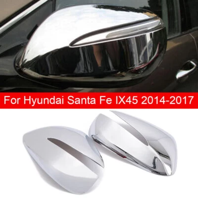 For Hyundai Santa Fe IX45 2014-2017 2x Rearview Side Mirror Cover Wing Cap Trim - Image 1 of 4
