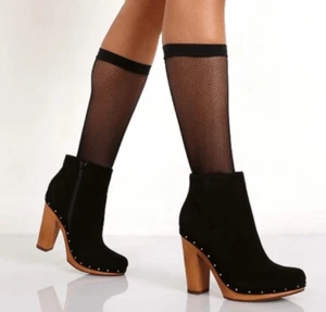 Joie Dewitt Ankle Suede Heeled Studded Boot size 36.5 US 6 - Picture 1 of 16