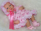 Hand Knitted Dolls Clothes to  Fit Berenguer, Ashton Drake or Similar 12