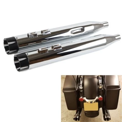 SHARKROAD 4.0 Mufflers For Harley Davidson Touring 1995-2016 Road Glide Exhaust - Image 1 of 4