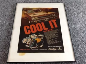 1969 Dodge Coronet Super Bee Cool It ...Mopar Print Ad-8.5 x 11 In 11x14 Frame - Picture 1 of 11