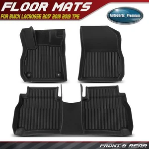 Tapetes delanteros y traseros negros 3 piezas forros para Buick LaCrosse 2017 2018 2019 TPE - Imagen 1 de 10