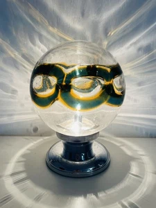 🟠 Große XL Vintage Muranoglas Lampe Riemenscheibe 70er Jahre - Bild 1 von 12