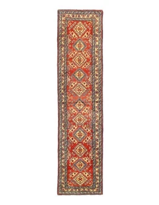 Fine Hand knotted Kazak Runner 2'9"X 11'4". - Picture 1 of 3
