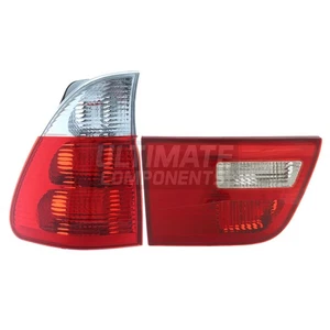 BMW X5 E53 2004-2006 Red & Clear Inner & Outer Rear Lights Lamps Passenger Side - Picture 1 of 6