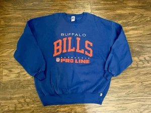 Vintage Buffalo Bills Pro Line Sweatshirt 90’s Stitched Letters Embroidered XXL - Picture 1 of 7