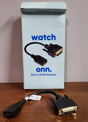 ONN. Brand Dvi to HDMI Adapter Open Box Unused - Image 1 of 4