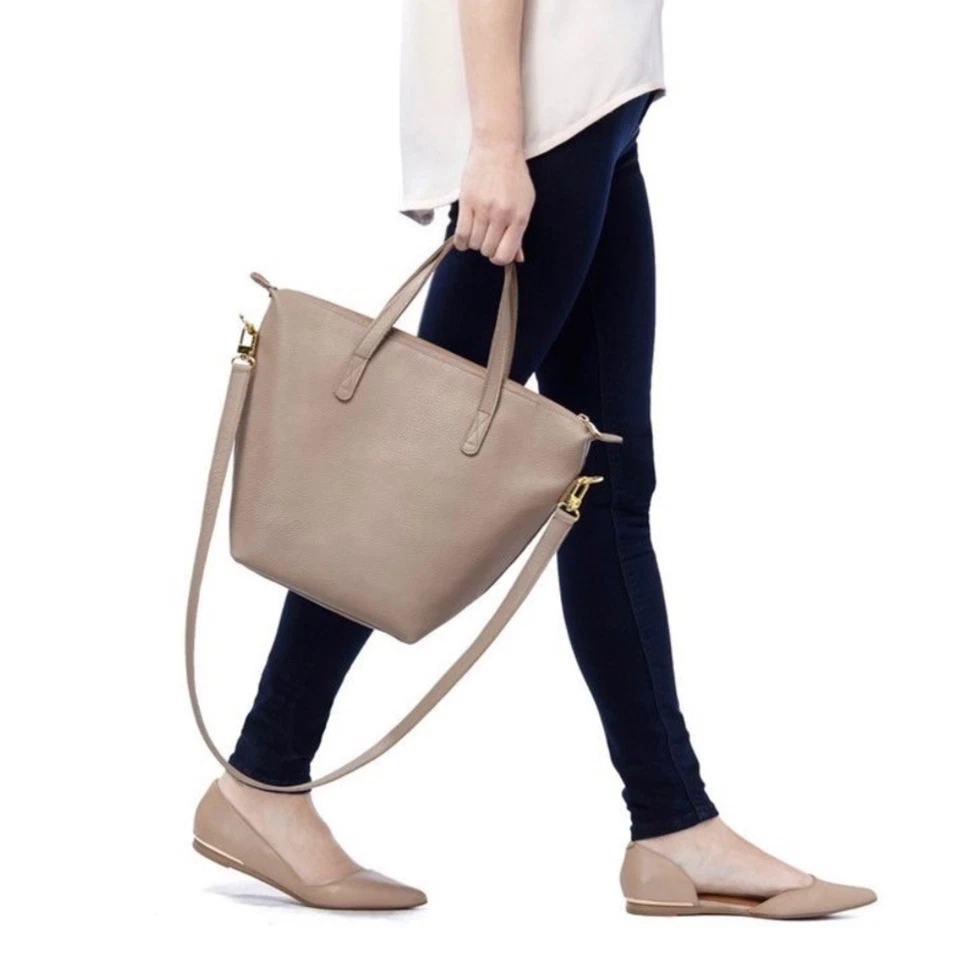 Cuyana Pebbled Leather Small Carryall Tote - Image 1 of 4