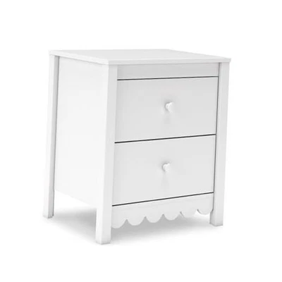 Hallityn Minimalist 2 Drawer Nightstand for Bedroom, 24.37" Tall White - Image 1 of 4