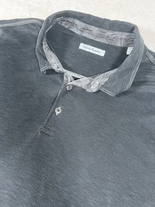 Tommy Bahama Men’s Heather Black Polo Golf Shirt Modal 3XL Hawaiian - Picture 1 of 8