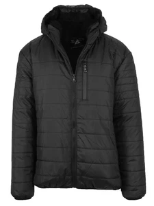 Mens Sherpa-Lined Hooded Puffer Jacket (Sizes, S to 2XL) - Picture 1 of 12