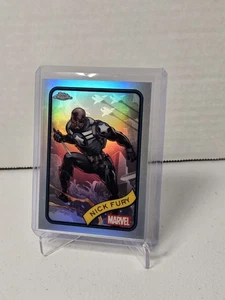 2025 TOPPS CHROME MARVEL NICK FURY REFRACTOR #193 MARVEL - Picture 1 of 2
