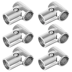 6 Sets T Pipe Clamp Connector, Fits 1-1/4"(1.25" OD) Round Tube Frame, Handra... - Picture 1 of 6