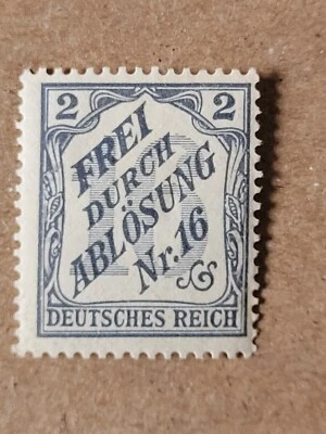 Deutsche Reich 1905 - Officials Counting Stamps - Mi 9 - mint hinged * - Image 1 of 2