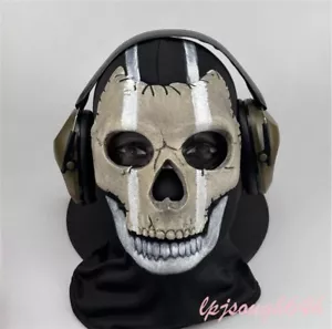 Ghost Mask with Balaclava Call of Duty 16 Modern Warfare Ghost Cosplay Mask - Picture 1 of 7