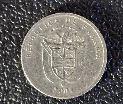 Un Decimo De Balboa 2001 Panama Armoiries / Vasco Núñez de Balboa - Image 1 of 2