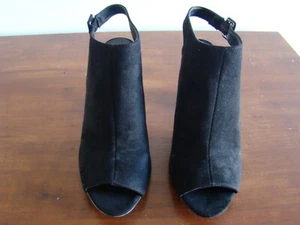Madden Girl Beckkie Mujer 8,5 M Zapatos Sandalias Gamuza Sintética Negro - Imagen 1 de 8