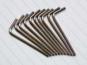 1/16 5/64 3/32 1/8 5/32 3/16 inch L Hex Allen Wrench Hexagon Key Tool #M1185 QL - Foto 1 di 3