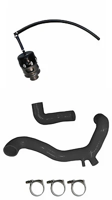 Válvula de soplado Evolution Powersports Maverick X3 BOV tubo de carga de silicona negro Foto 1 de 3