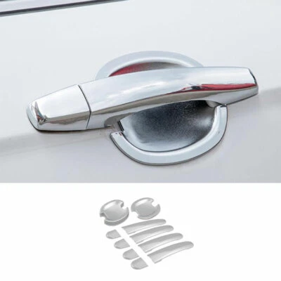 Cubierta de manija de taza de tazón de puerta cromado ABS para Volkswagen Jetta 2012-2017 2018 Foto 1 de 4