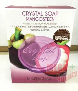 Maithong Mangosteen Crystal Soap antioxidant nourishing Acne skin face body 70g. - Picture 1 of 4