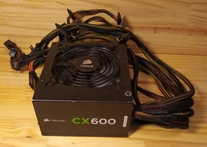 Alimentation PC bureau CORSAIR CX600 Model : 75-001668 ,Testé - Photo 1/4