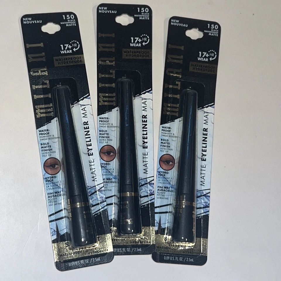 Milani Stay Put Matte Waterproof Liquid Eyeliner 150 Black