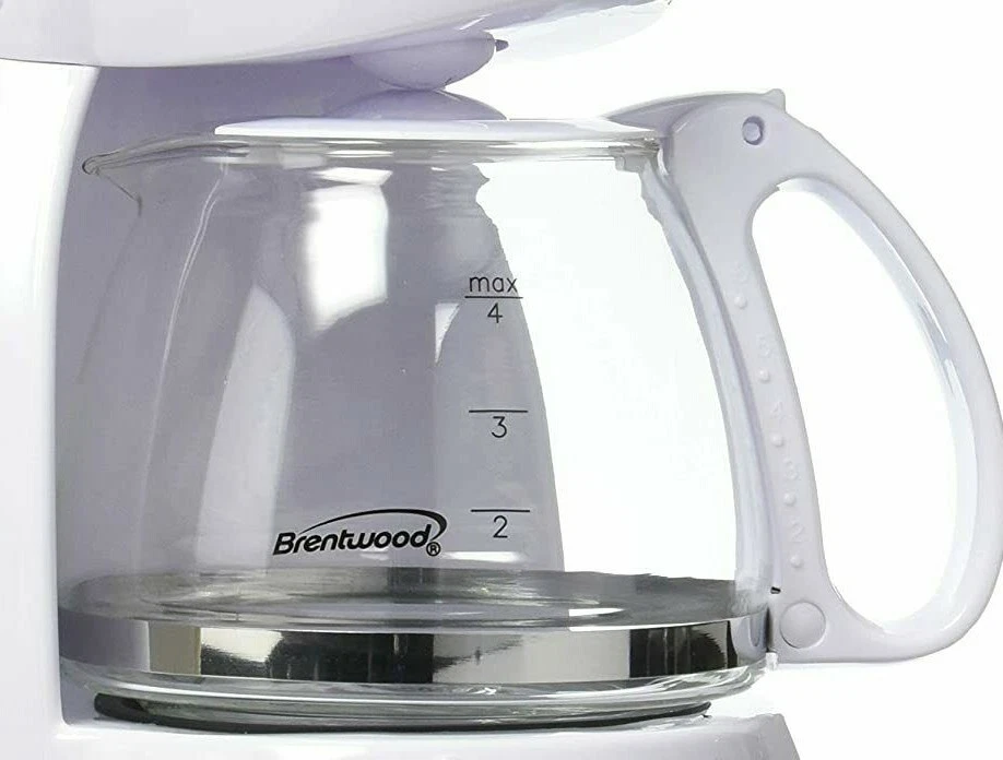 Brentwood Coffee Maker 4 Cup Replacement Pot **CARAFE ONLY** - White - Image 1 of 1