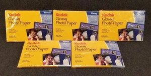 5 Packungen Kodak Hochglanz Fotopapier - 25 Blatt je 4 x 6 Zoll, 125 Tintenstrahldrucker insgesamt - Bild 1 von 2