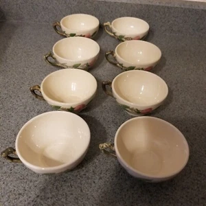 Lot of 12 Franciscan Desert Rose Flat Tea Coffee Cups 2 1/4” Height - Picture 1 of 2