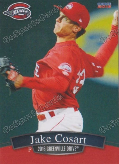 2016 Greenville Drive Jake Cosart RC Rookie Red Sox - Image 1 of 1