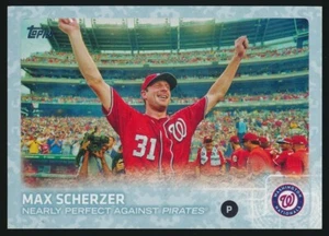 MAX SCHERZER NEARLY PERFECT US169 2015 Topps Update SNOW CAMO 23/99 CHECKLIST - Picture 1 of 2