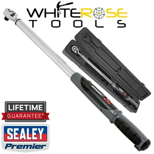 Sealey Angle Torque Wrench Digital 1/2"Sq Drive 30-340Nm Premier (22-250lb.ft) - Picture 1 of 12