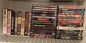 PRO WRESTLING DVD/VHS/CD's $3-$18 WWE WCW WWF ECW AWA NWA THE ROAD WARRIORS LOD - Imagen 1 de 89