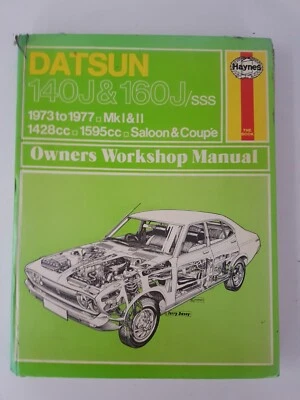 Datsun 140J & 160J Violet & SSS Haynes Manual 1973 to 1977 Saloon Coupe MkI MkII - Image 1 of 4