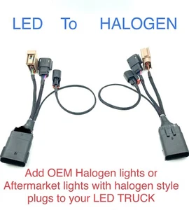 2015 2016 2017 FORD F150 Headlight Conversion Adapter OEM LED To Any HALOGEN - Picture 1 of 2