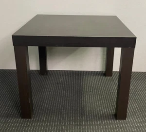 ikea Lack Side Table Black brown Modern Square Bedside Coffee table 21 5/8 " - Picture 1 of 3