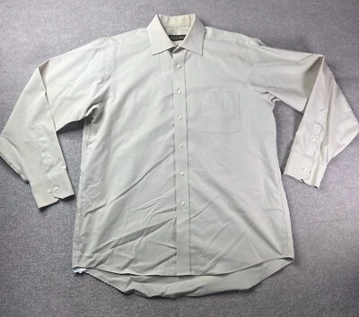 Donald J. Trump Signature Collection Shirt Mens 16.5 34/35 Brown Button Down - Image 1 of 4