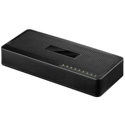 1x DSL LAN Netzwerk Adapter Verteiler Switch Box 8x RJ45 8 polig Kupplung IN OUT - Bild 1 von 2