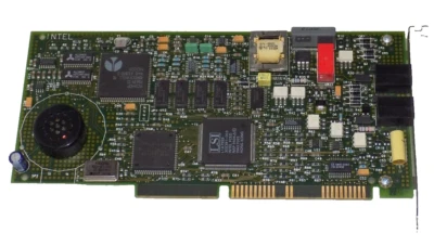 VINTAGE- INTEL 309325-002 PS/2 16-BIT ISA PHONE / MODEM CARD PC AT - Image 1 of 4