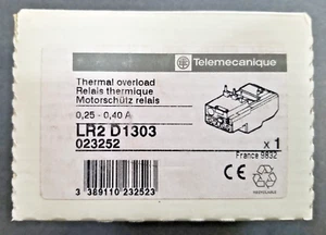 Telemecanique Model LR2 D1303 Thermal Overload - New In Sealed Box - Picture 1 of 2
