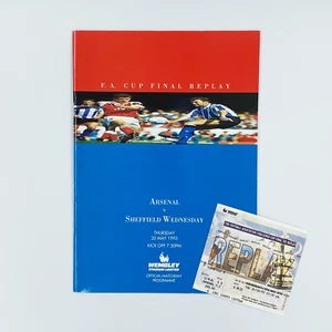 1993 FA Cup Final Replay Programme & Ticket - Picture 1 of 7